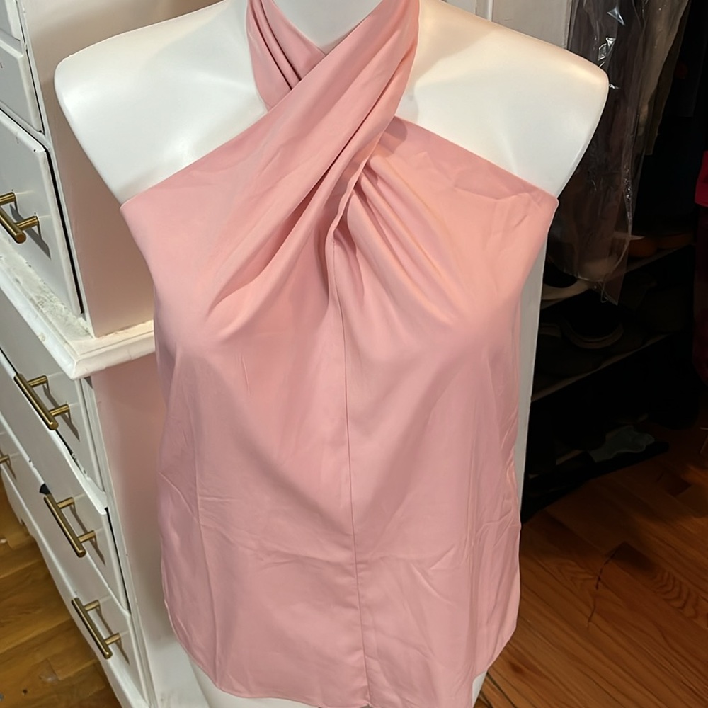 NWOT pink halter top